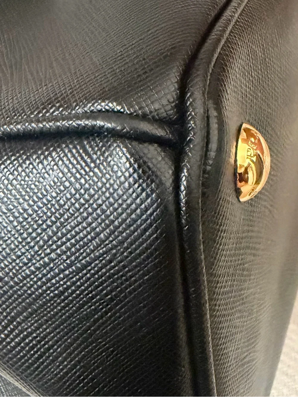Prada Black Saffiano Galeria Bag